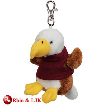 Porte-clés animal mini-peluche personnalisé de haute qualité